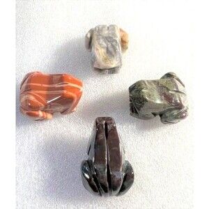 Gemstone Frog Carvings - Your Choice